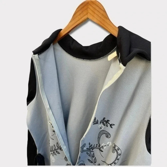 Vintage‎ 1970s Palisade Double Knit Polyester Dress Gray Black Print Belt Sz 18‌ - Picture 11 of 12